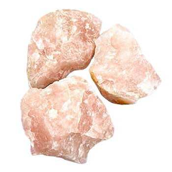Rose Quartz Untumbled Stones, 3 lb