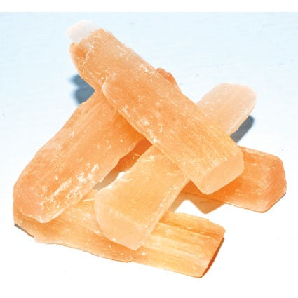 3" Orange Selenite mini sticks 5 pk
