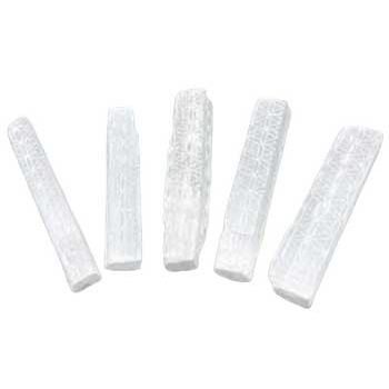 set of 5 4" Selenite Flower of Life mioni sticks