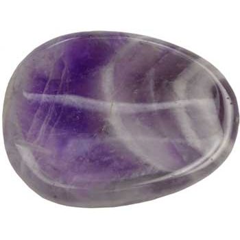 Chevron Amethyst worrystone