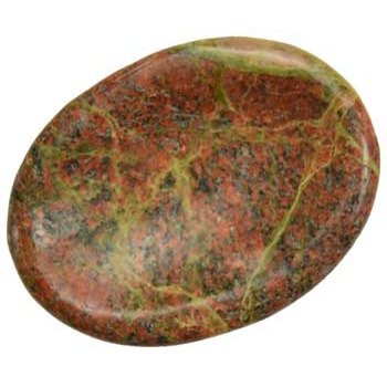 Unakite worry stone