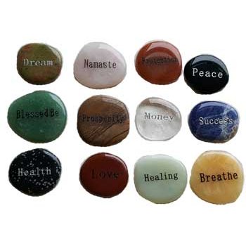 Inspirational Word worry stone various words