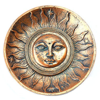 Bronze Sun Stick Incense Burner, 5 Inches