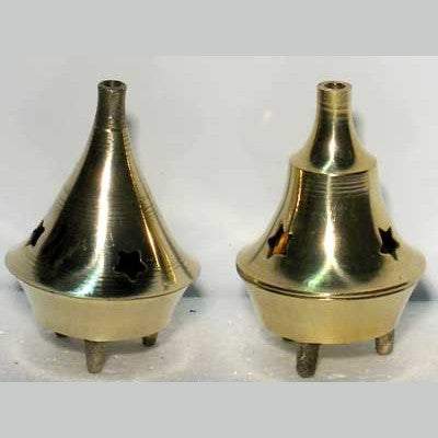 Brass cone incense burner 2 1/4"