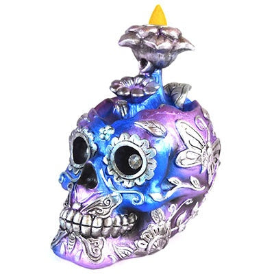 6" Metallic Skull backflow burner