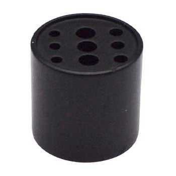 Black brass incense holder with 9 holes for stable burning and ritual protection