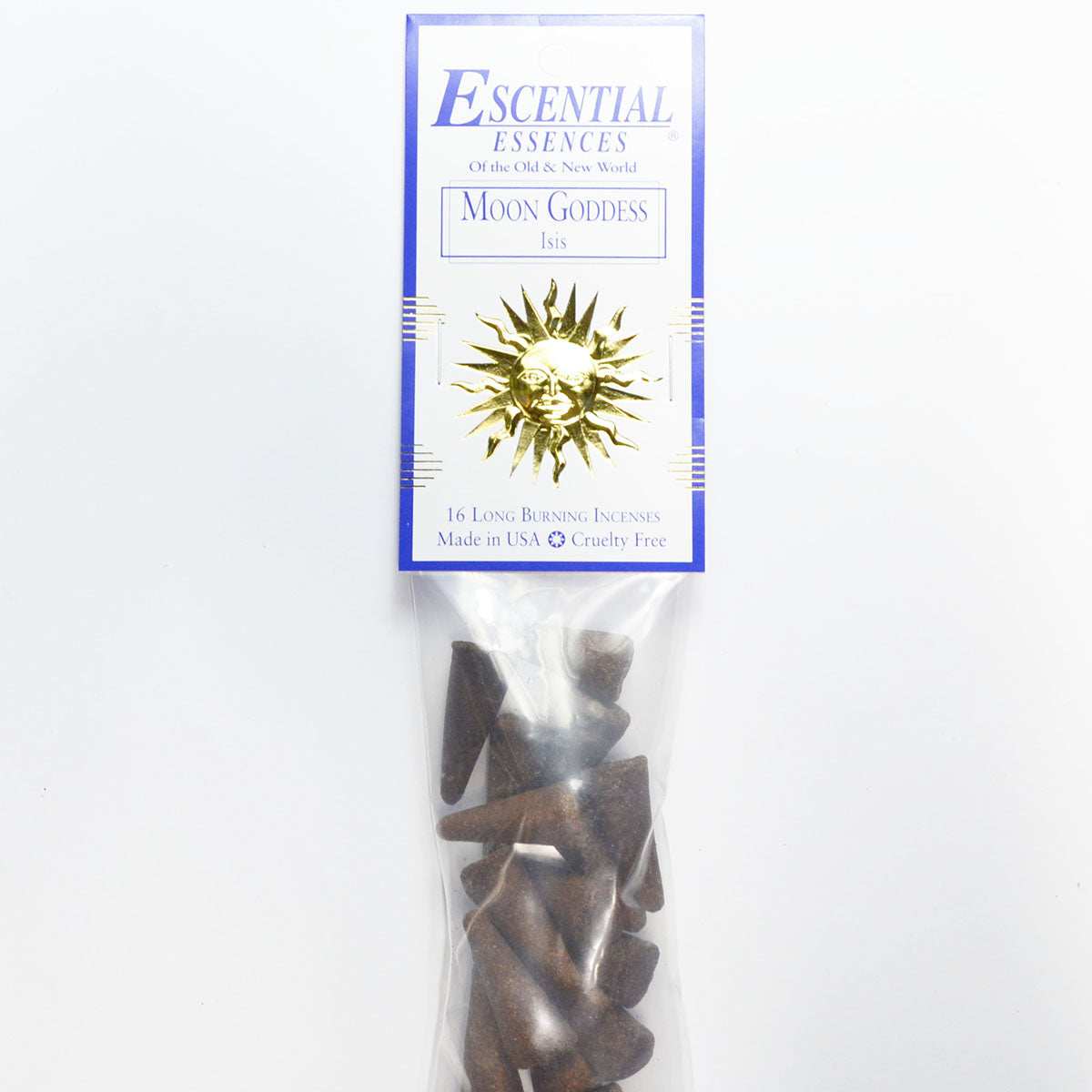 Moon Goddess Incense Cones by Escential Essences, 16 Cones