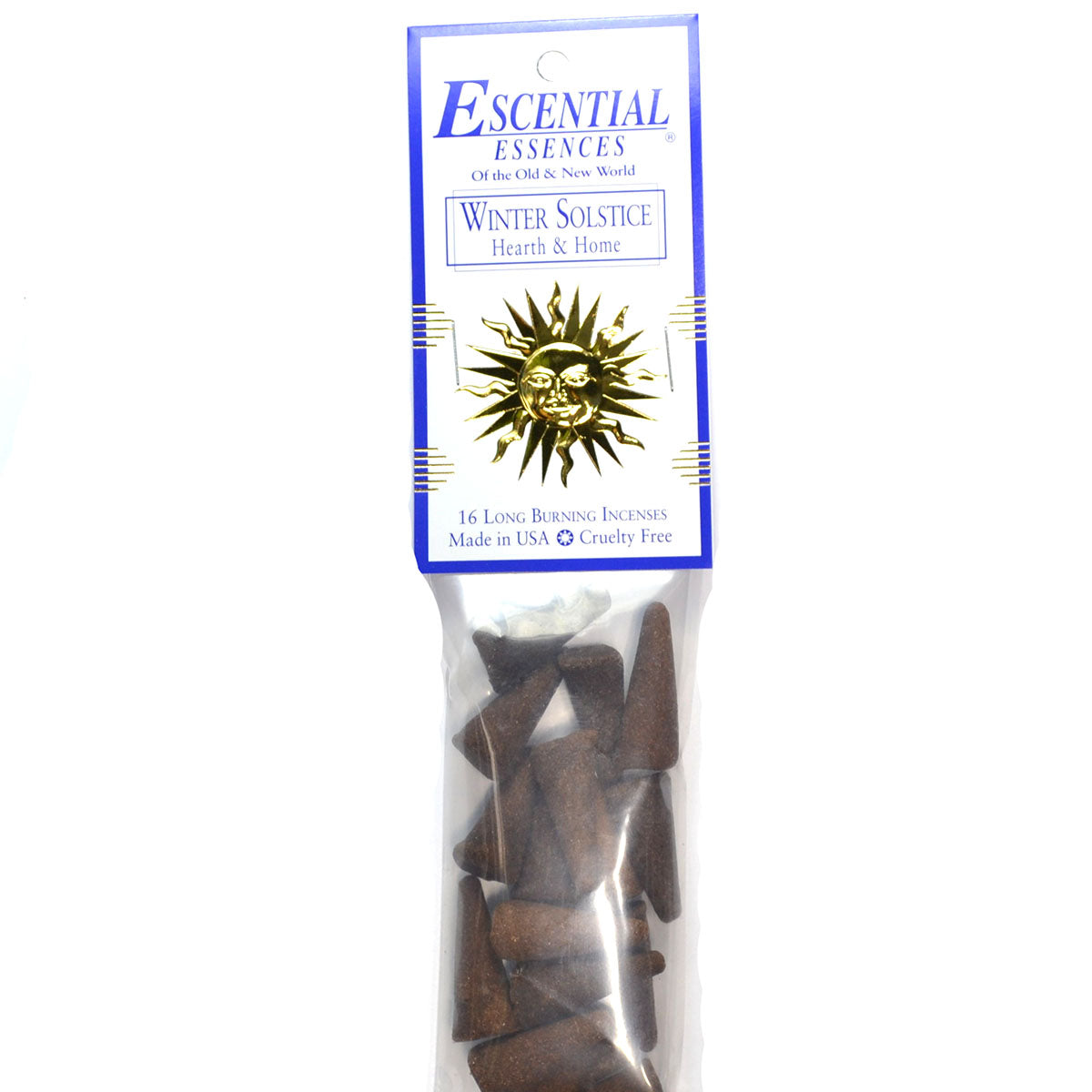 Winter Solstice Incense Cones by Escential Essences, Winter Solstice Incense Cones 16/pk Escential Essences
