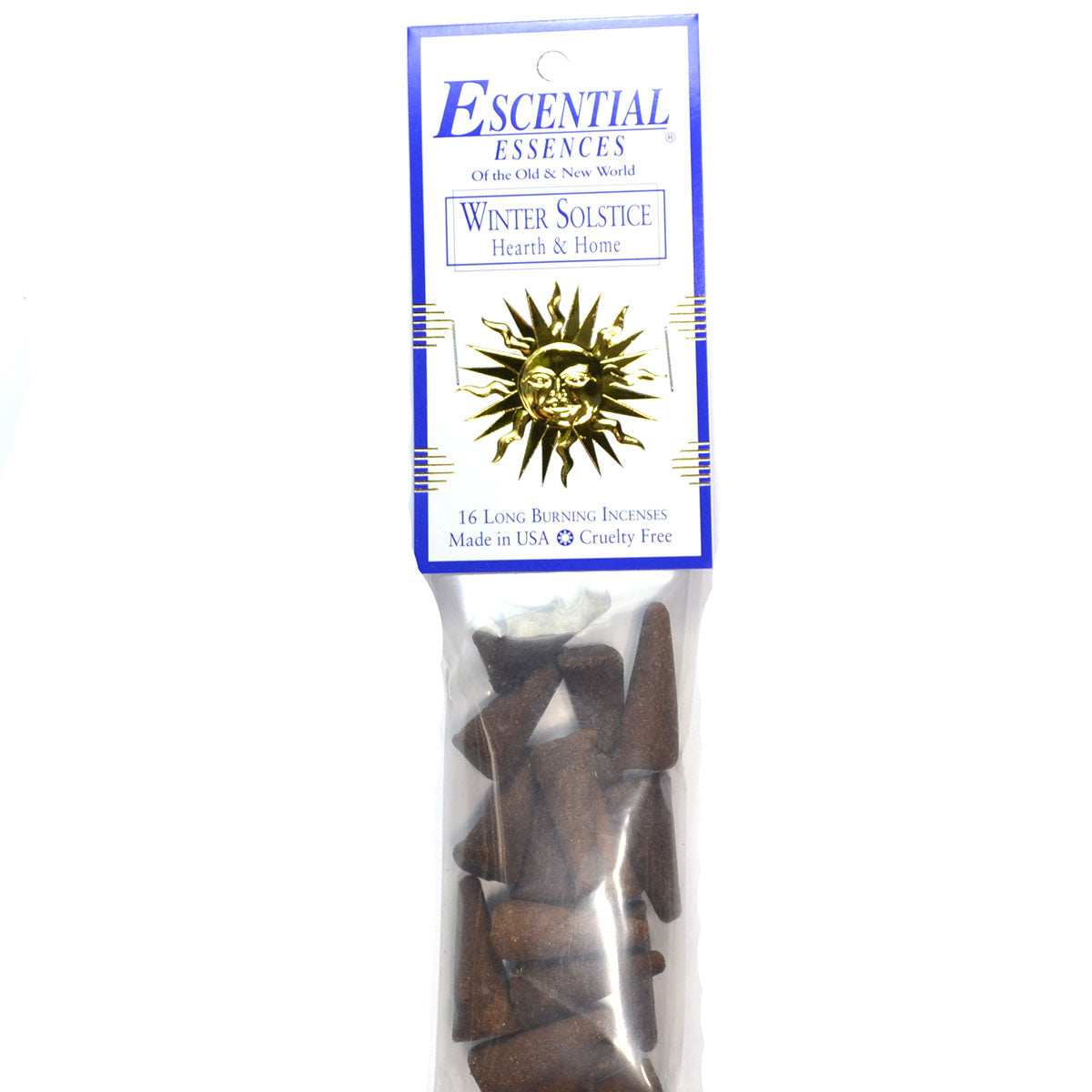 Winter Solstice Incense Cones by Escential Essences, Winter Solstice Incense Cones 16/pk Escential Essences