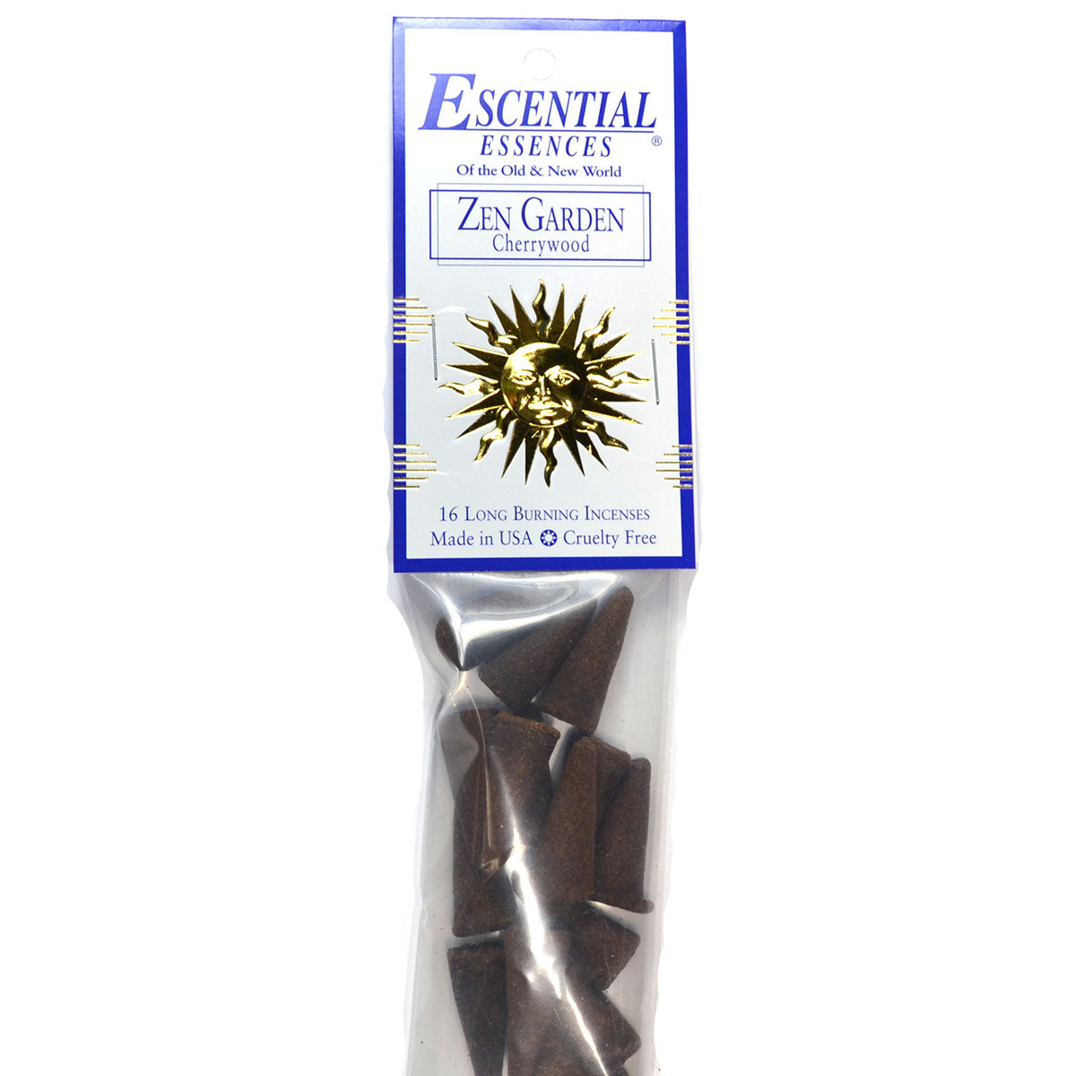 Zen Garden Incense Cones Escential Essences 16/pk Zen Garden Incense Cones Escential Essences