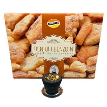 set of 12 Benzoin charcoal dhoop cup