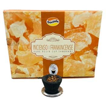 set of 12 Frankincense charcoal dhoop cup