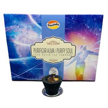set of 12 Purify Soul charcoal dhoop cup