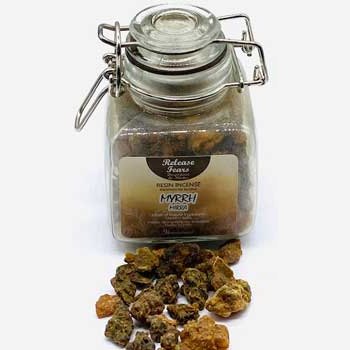 3.0 oz Release Fears (myrrh) resin jar