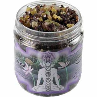2.4oz jar Sahasrara resin incense