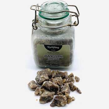 3.0 oz Uplifting (black copal) resin jar