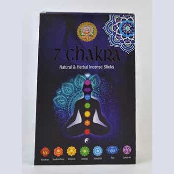 set of 7 15gms 7 Chakra incense stick