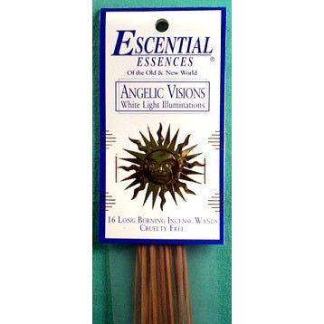 Angelic Visions White Light Illumination Incense Sticks by Escential Essences, 16 Sticks