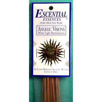 Angelic Visions White Light Illumination Incense Sticks by Escential Essences, 16 Sticks