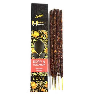 Rose and Olibanum Manifest Sticks, Set of 4