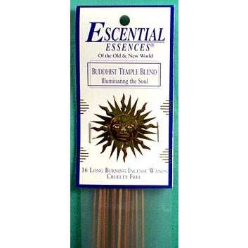 Escential Essences Buddhist Temple Blend incense sticks, 16 stick pack