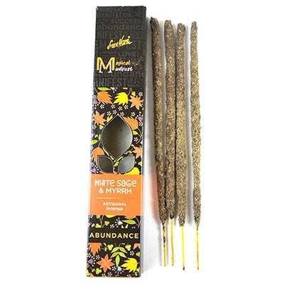 White Sage & Myrrh Incense Sticks, Set of 4