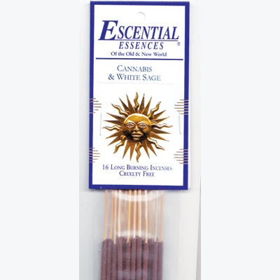 Cannabis & White Sage escential essences incense sticks 16 pack