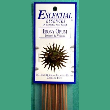 Ebony Opium Incense Sticks, 16-pack