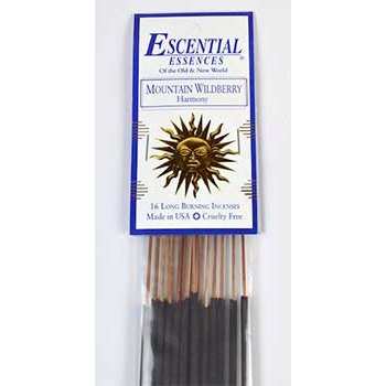 16/pk Mountain Wildberry essential essences incense sticks