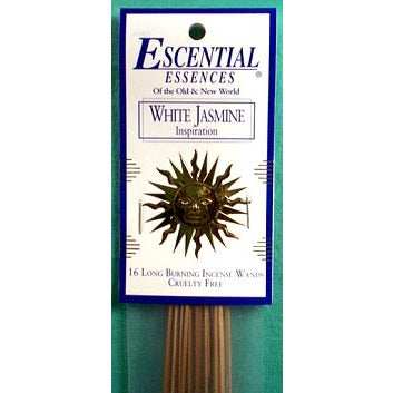 White Jasmine Incense Sticks by Escential Essences, 16 Sticks