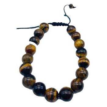 10mm Tiger Eye, Yellow bracelet