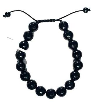 10mm Turmaline, Black bracelet