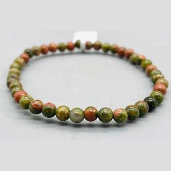 4mm Unakite bracelet