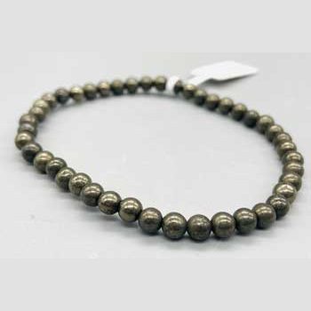 4mm Pyrite bracelet