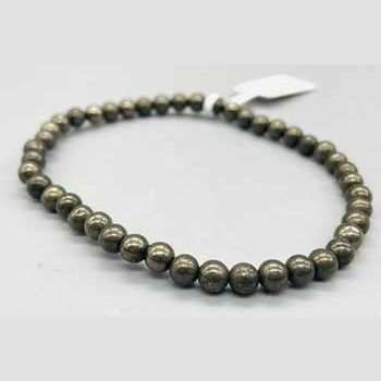 4mm Pyrite bracelet