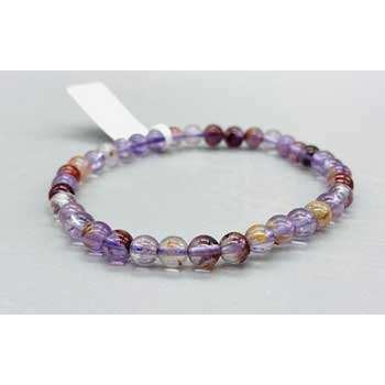 Super 7 Crystal Bracelet, 4mm Beads