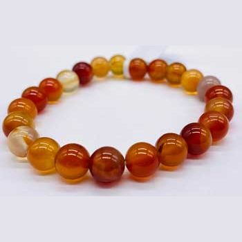 8mm Agate, Red bracelet