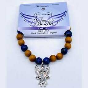 Archangel Melchizedek Virtue Bracelet, 8mm