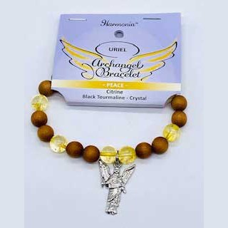 8mm Archangel Uriel Peace bracelet