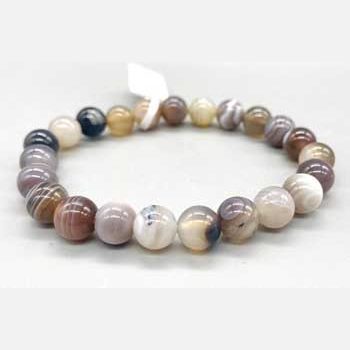 8mm Agate, Botswana bracelet