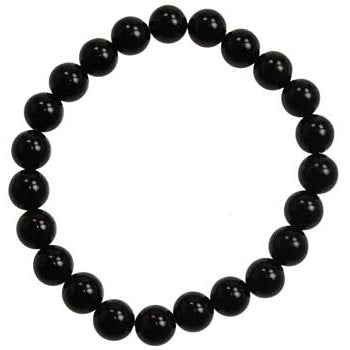 8mm Black Onyx natural agate dyed bracelet