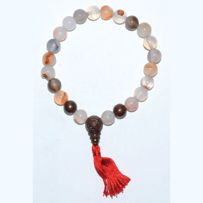 8mm Dendric Agate Tassel