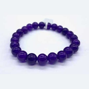 8mm Jade, Purple bracelet