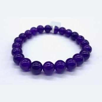 8mm Jade, Purple bracelet