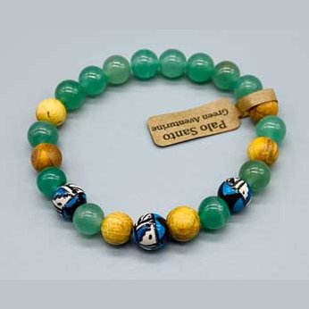 8mm Palo Santo Green Aventurine bracelet