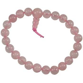 Rose Quartz Power bracelet beaded healing jewelry for love and psychic energy enhancement
