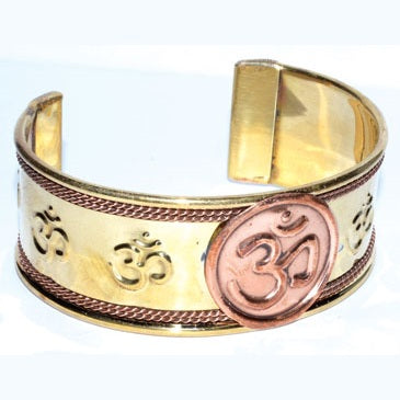 Om copper bracelet