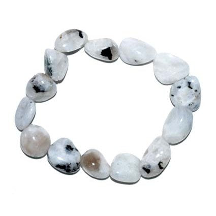 Rainbow Moonstone gemstone bracelet