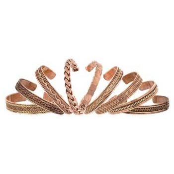 Copper Magnetic bracelet varied