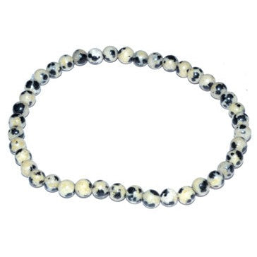 4mm Dalmation stretch bracelet
